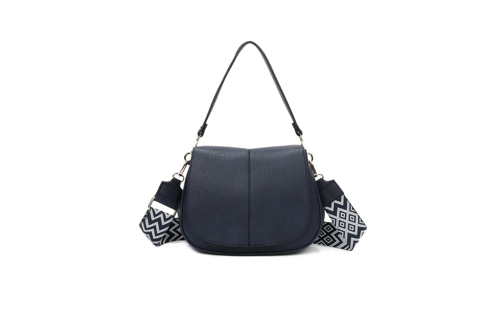 GeoEleganza - Bolsa de Ombro com Alça Geométrica 27 x 22 x 9 cm