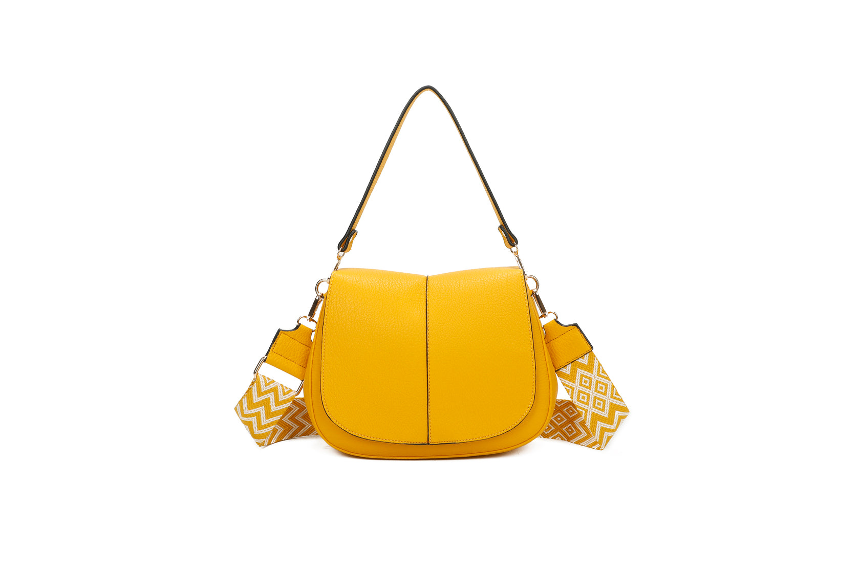GeoEleganza - Bolsa de Ombro com Alça Geométrica 27 x 22 x 9 cm