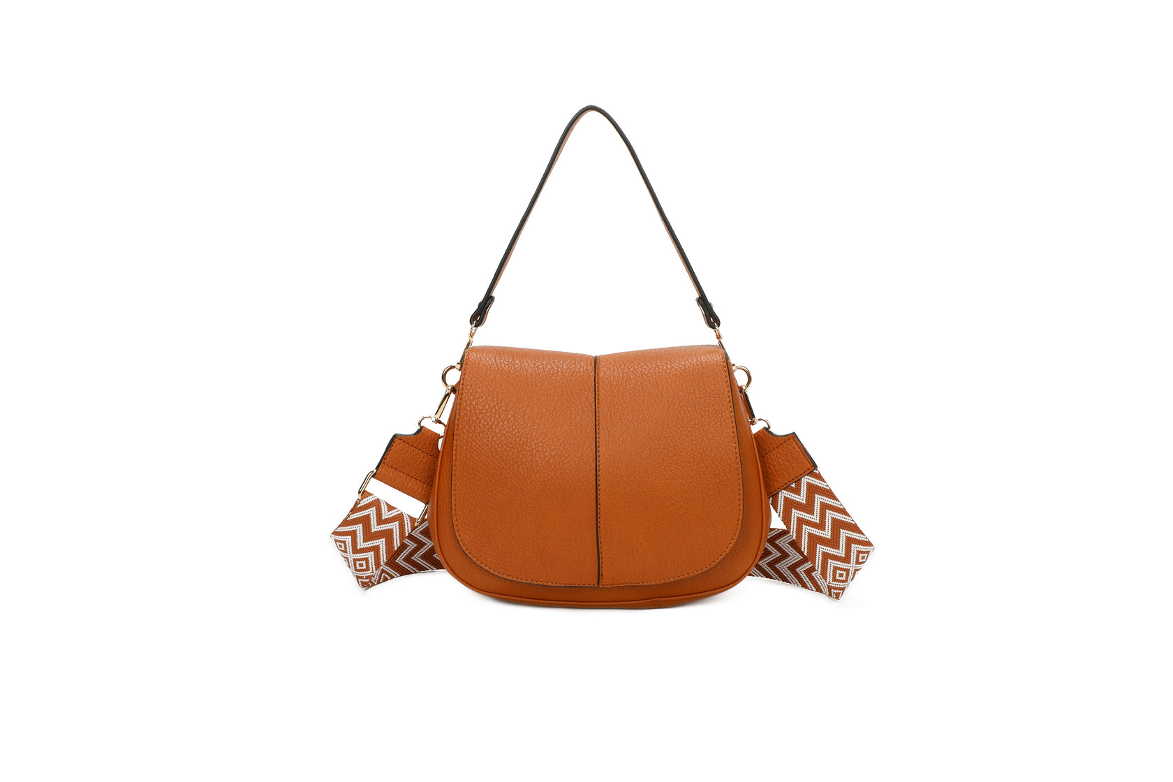 GeoEleganza - Bolsa de Ombro com Alça Geométrica 27 x 22 x 9 cm