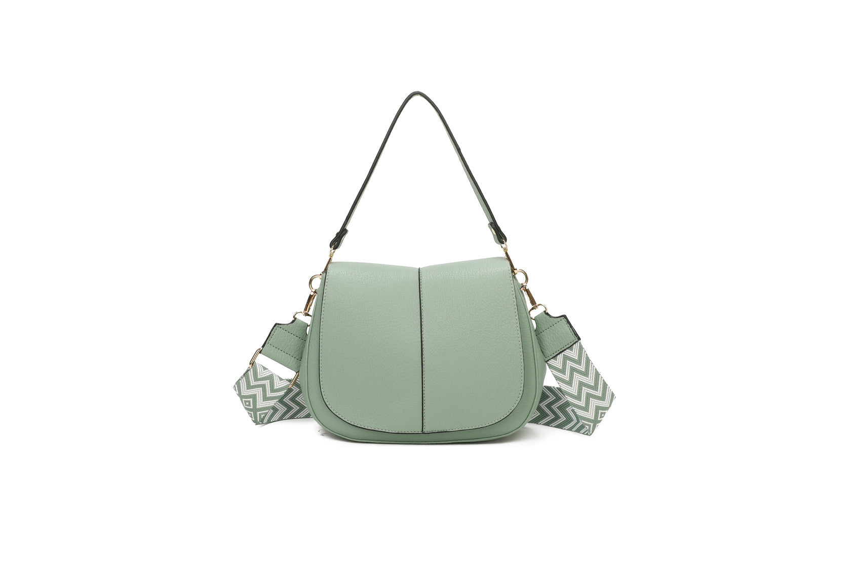 GeoEleganza - Bolsa de Ombro com Alça Geométrica 27 x 22 x 9 cm
