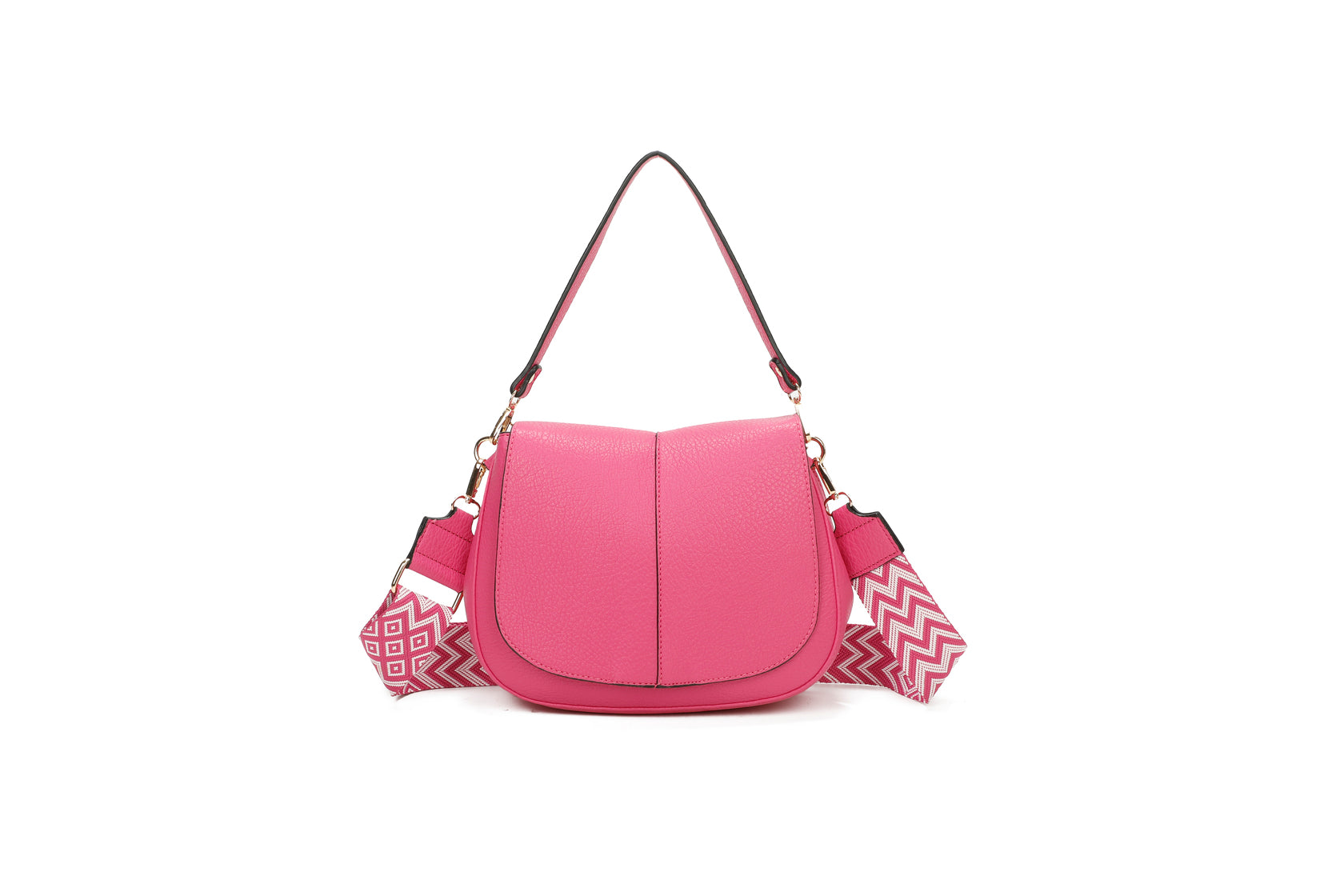 GeoEleganza - Bolsa de Ombro com Alça Geométrica 27 x 22 x 9 cm