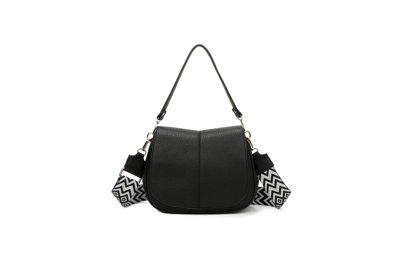 GeoEleganza - Bolsa de Ombro com Alça Geométrica 27 x 22 x 9 cm