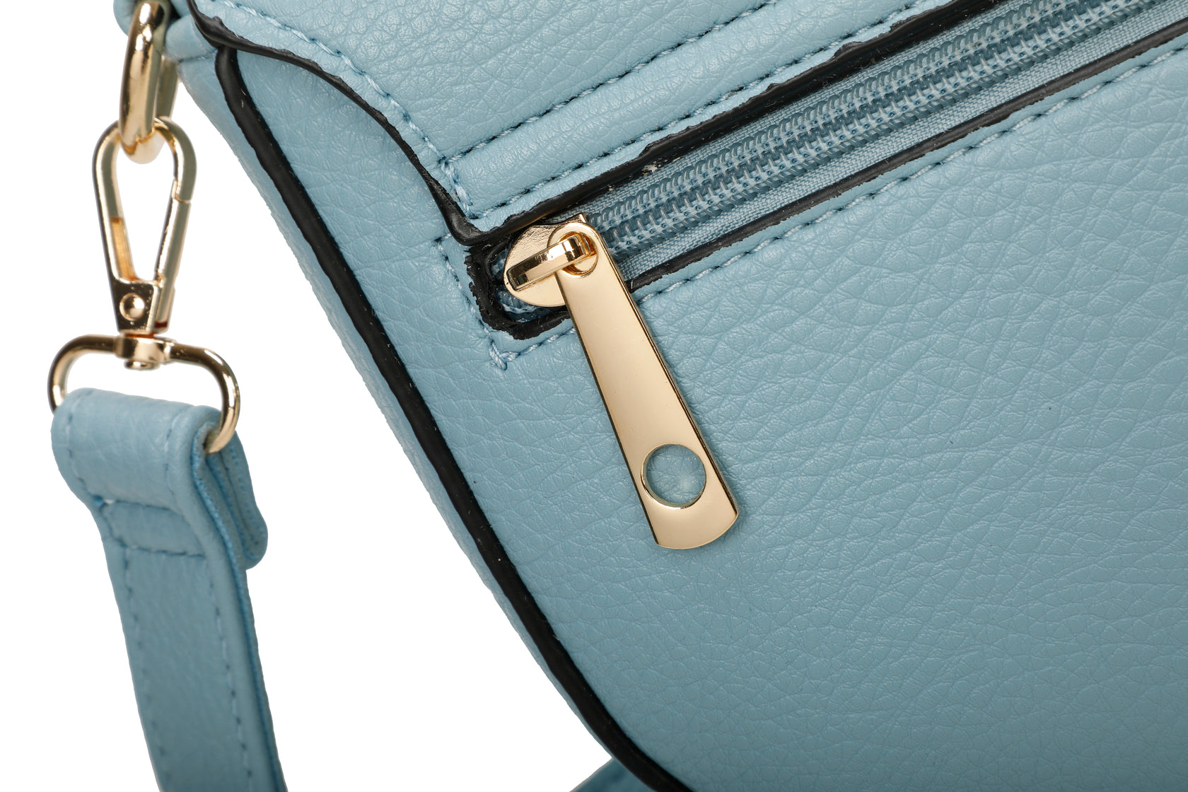 Sottile - Kunstleder-Schultertasche mit Schultergurt 24 x 18 x 8,5 cm