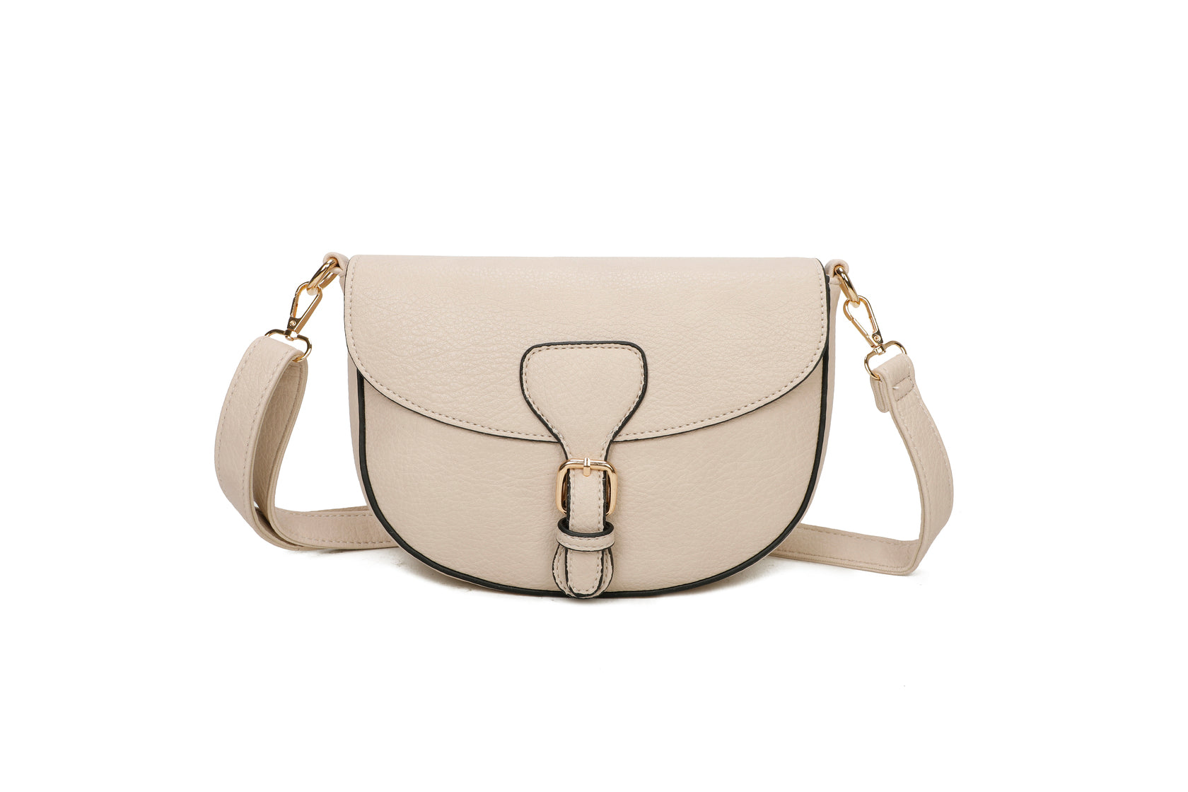 Sottile - Kunstleder-Schultertasche mit Schultergurt 24 x 18 x 8,5 cm
