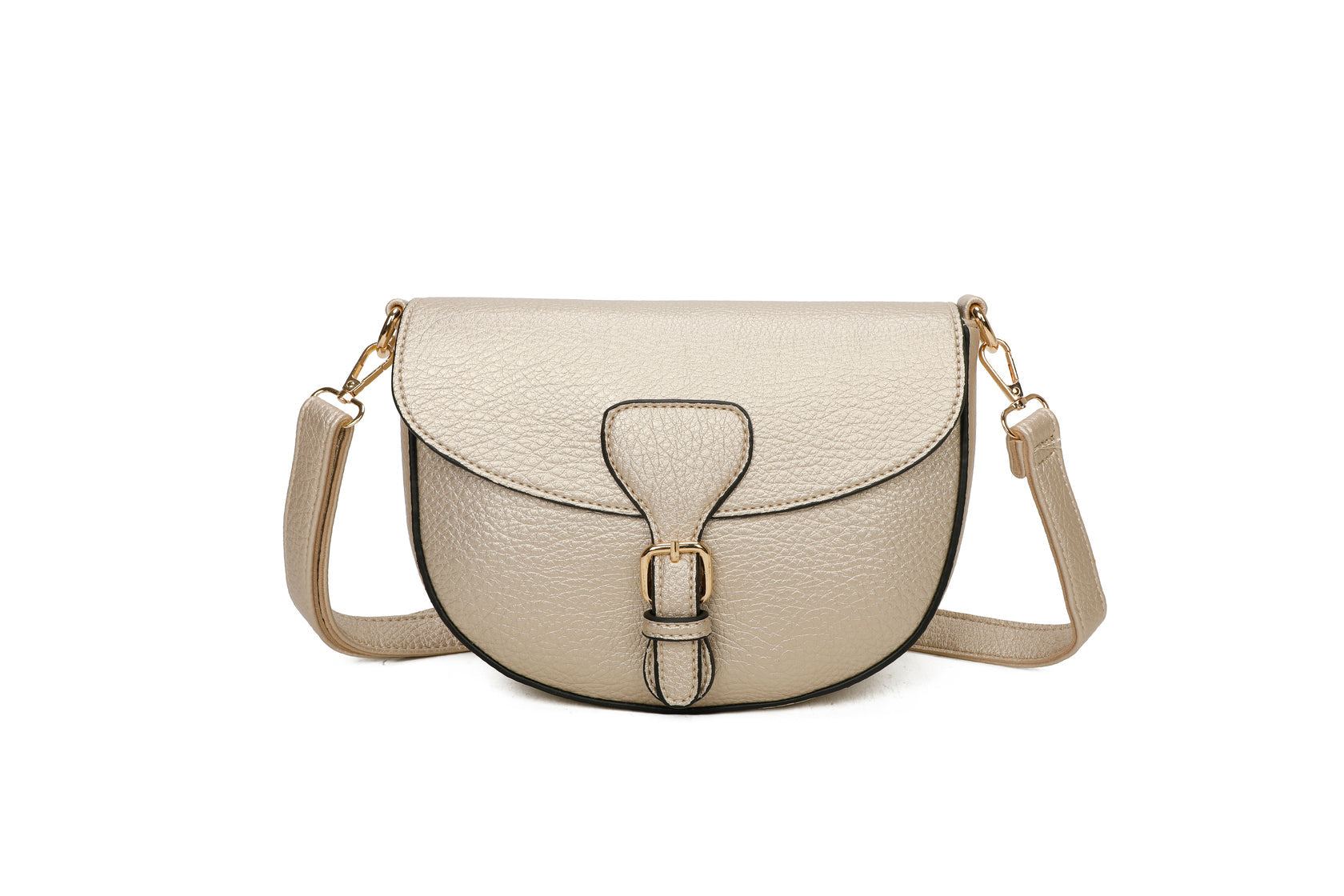 Sottile - Kunstleder-Schultertasche mit Schultergurt 24 x 18 x 8,5 cm