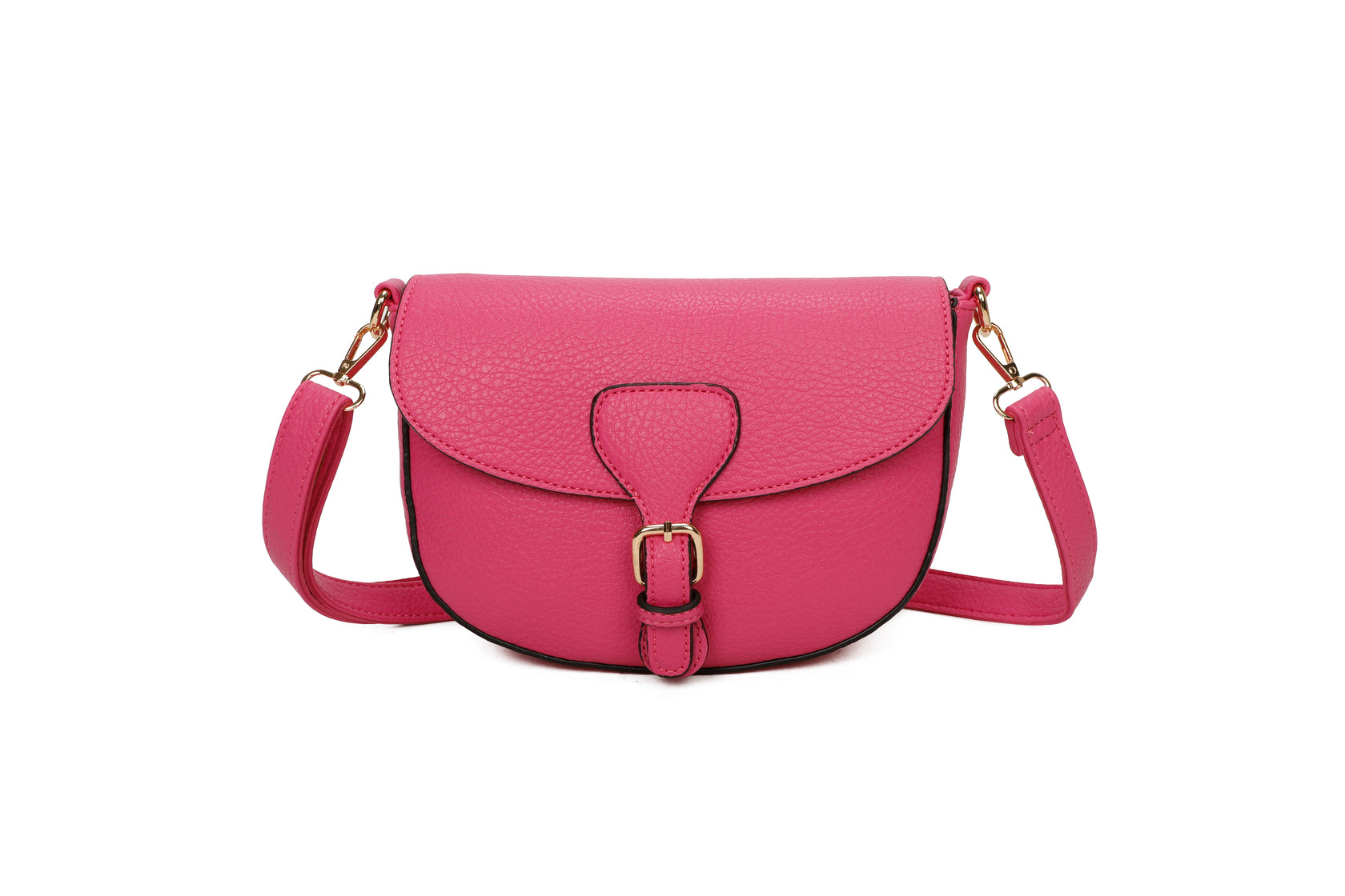 Sottile - Kunstleder-Schultertasche mit Schultergurt 24 x 18 x 8,5 cm