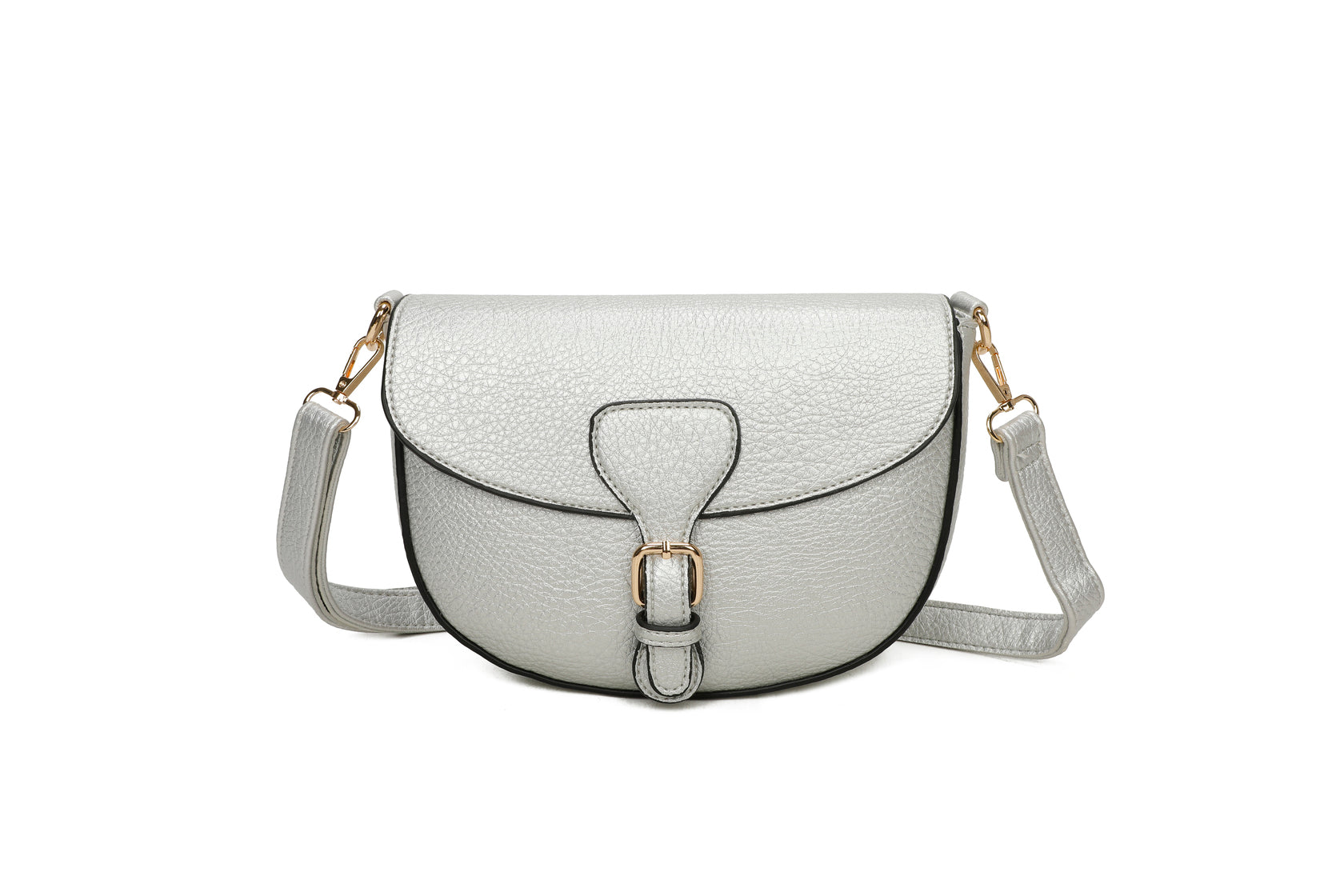 Sottile - Kunstleder-Schultertasche mit Schultergurt 24 x 18 x 8,5 cm