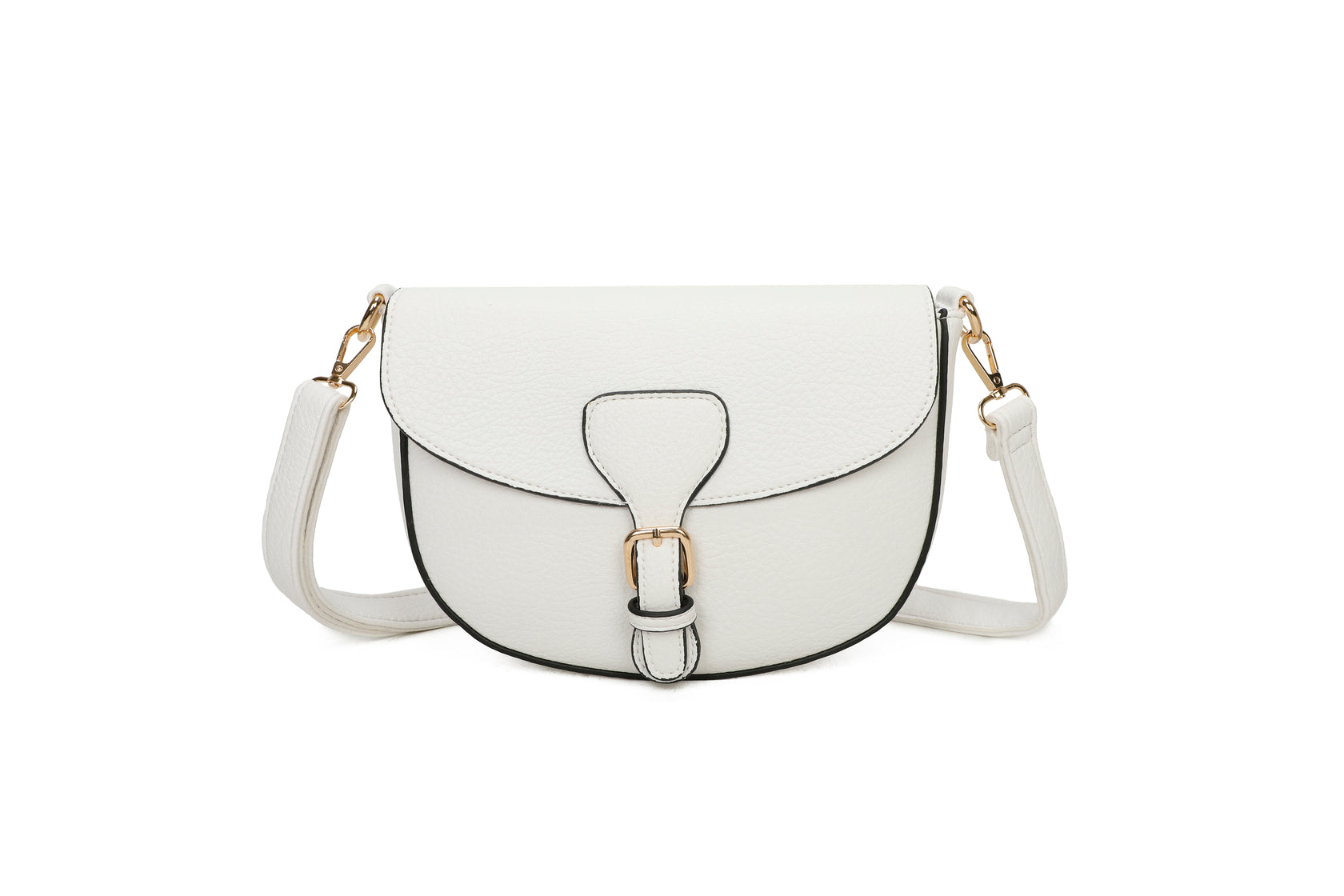 Sottile - Kunstleder-Schultertasche mit Schultergurt 24 x 18 x 8,5 cm