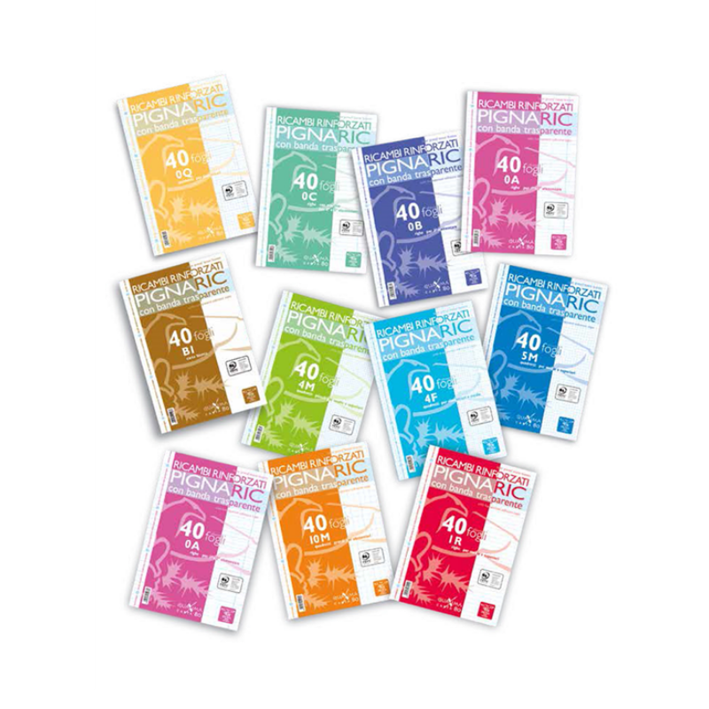 Pigna Pignaric - Ricambi Rinforzati per Quaderni - A5 80g 40 Fogli - 1R Righe 02208301R Quaderni A5 righe Unicarto.com