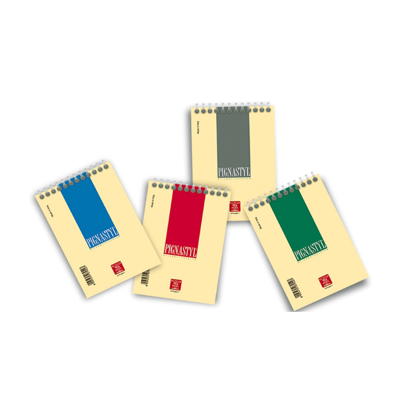 Pigna Pignastyl Blocco Spiralato 1pz - A6 80g 60 Fogli - 5M Quadretti 5mm senza Margine 02156255M Blocco A6 quadretti Unicarto.com