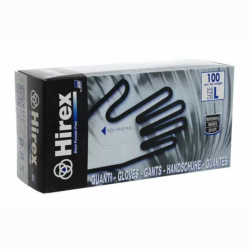Hirex Guanti Lattice X 100 Nero Piccoli Prof Taglia S Guanti per pulizie