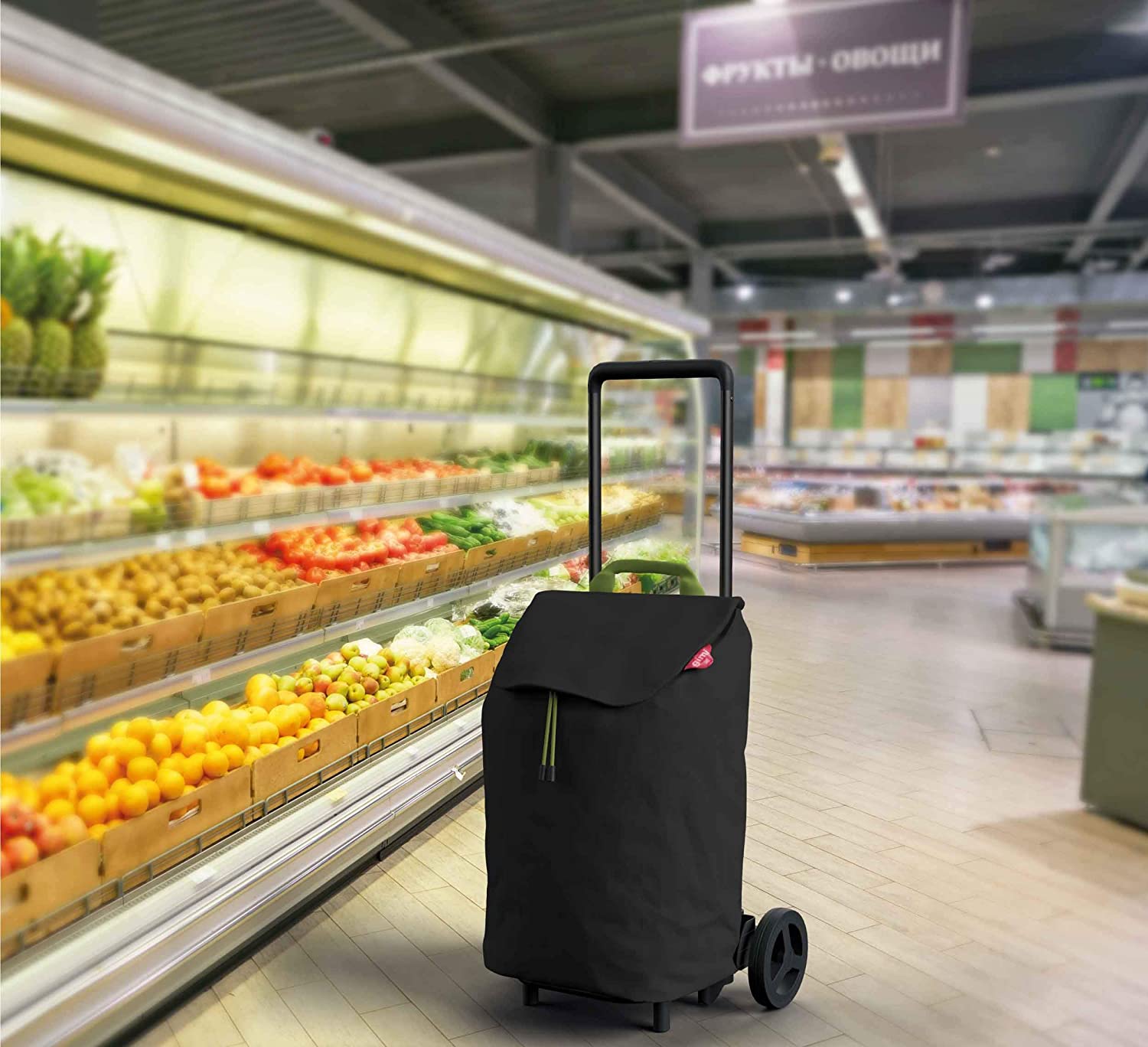 Gimi Easy Carrello Portaspesa Compatto con Capienza da 40 litri Borse da shopping