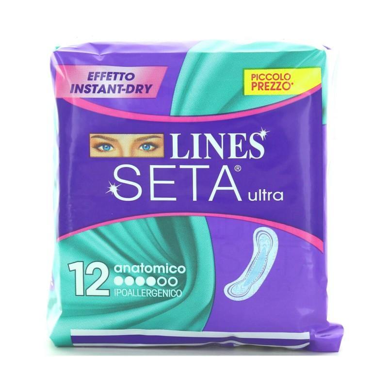 Lines Assorbente Seta Ultra Anatomico X 12 Pz Assorbenti e proteggi slip