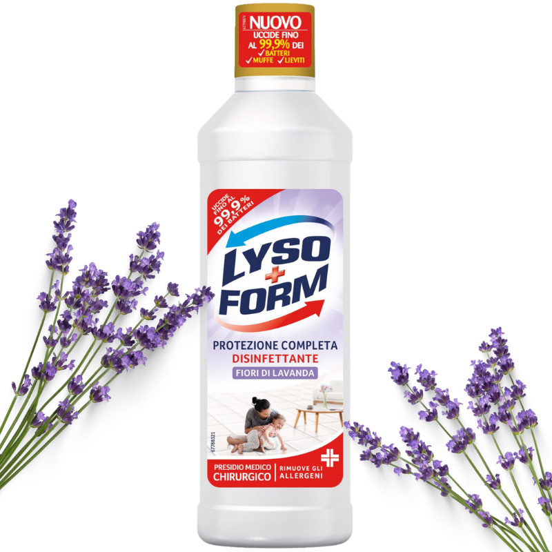 Lysoform Detergente Disinfettante Fiori Di Lavanda 900Ml Disinfettanti domestici