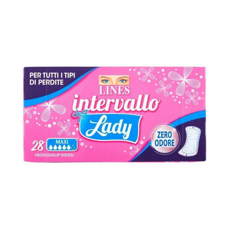 Lines Assorbente Intervallo Lady Maxi 28 Proteggislip Assorbenti e proteggi slip