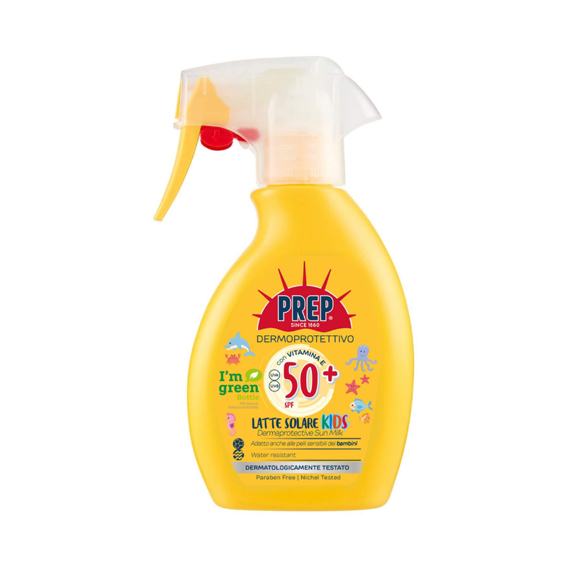Prep Trigger Latte Solare Spray Kids Spf 50 225 ML Filtri solari