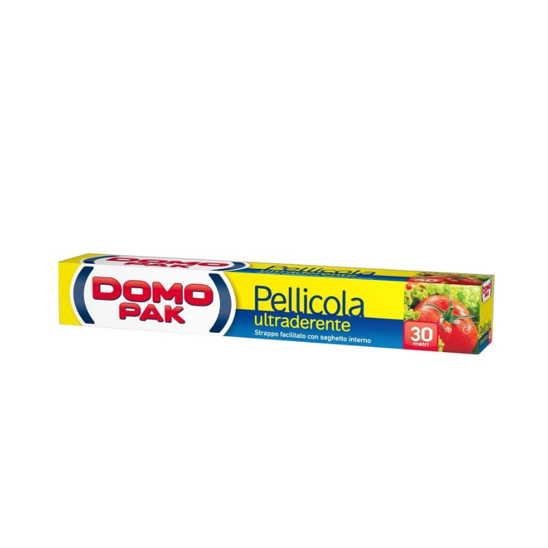 Domopak Pellicola Per Alimenti Trasparente Ultra Aderente 30 Metri Pellicola