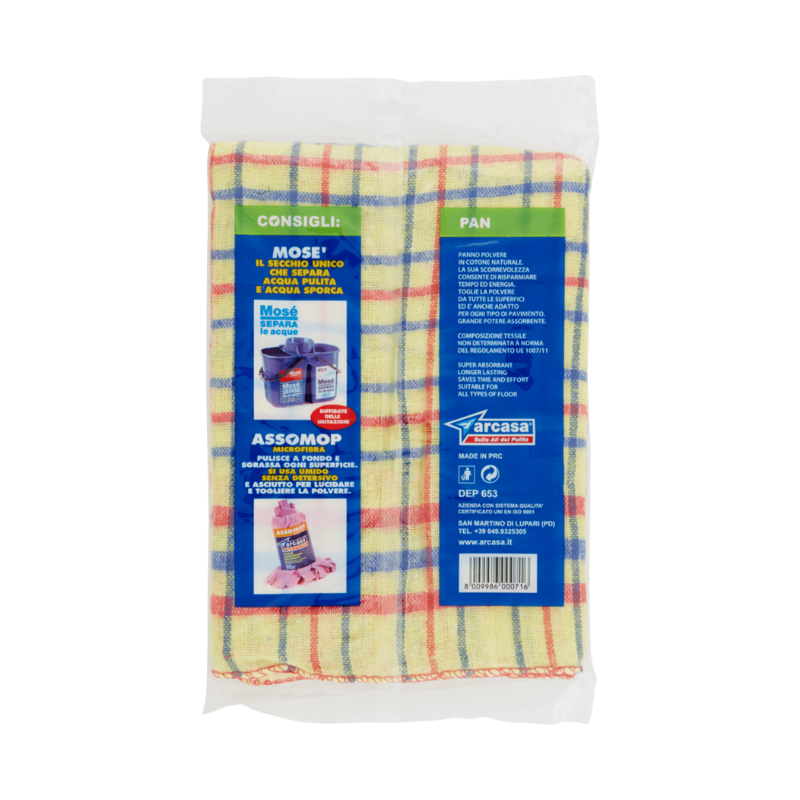 Arcasa Panno Scozzese 50x50cm 2pz Panni per la polvere