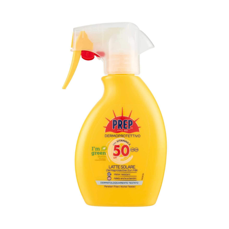 Prep Latte Solare Spray Dermoprotettivo 50SPF 225ml Filtri solari