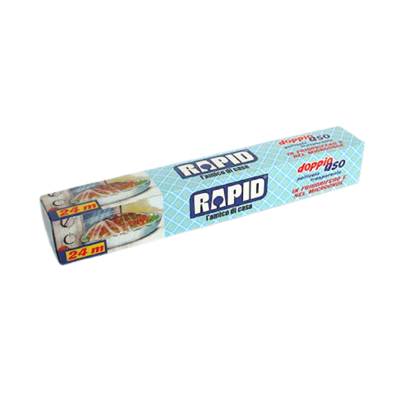Rapid Pellicola Trasparente Doppio Uso Frigorifero & Microonde 24Mt Pellicola