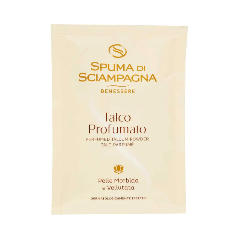 Spuma di Sciampagna Talco Profumato Seta Buste 75 Gr Cipria per il corpo