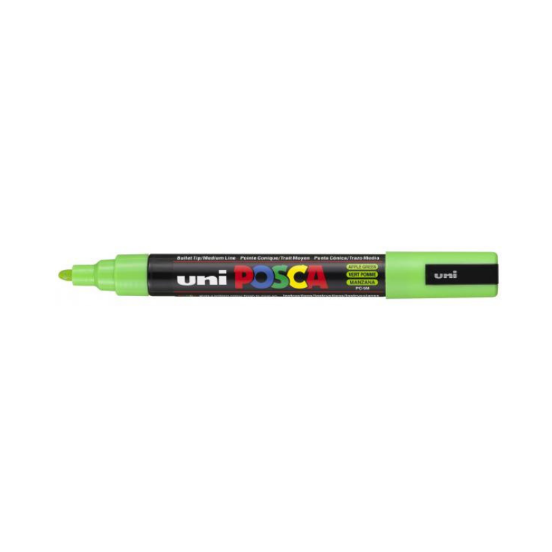 Uni Posca Pen Marcatore Pc5m Punta Media 1,8-2,5Mm Verde Chiaro Marcatori punta tonda Unicarto.com