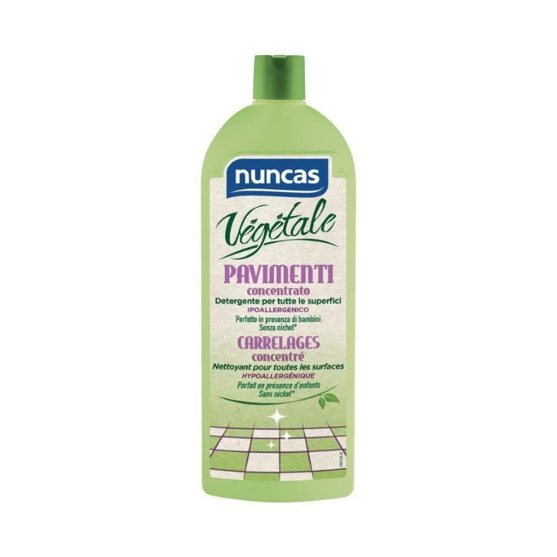 Nuncas Detergente Pavimenti Vegetale Concentrato 1000ml Lavapavimenti