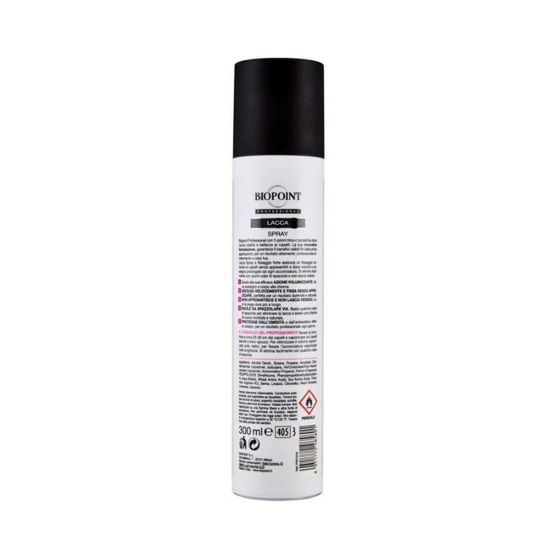 Biopoint Professionale Lacca Spray Con 300 Ml Fissatore in gel, spray e schiuma