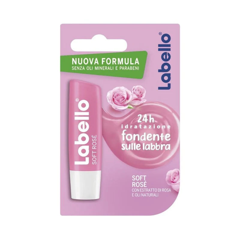 Labello Burrocacao Soft Rose` Idratazione Labbra 24 Ore Balsami per labbra