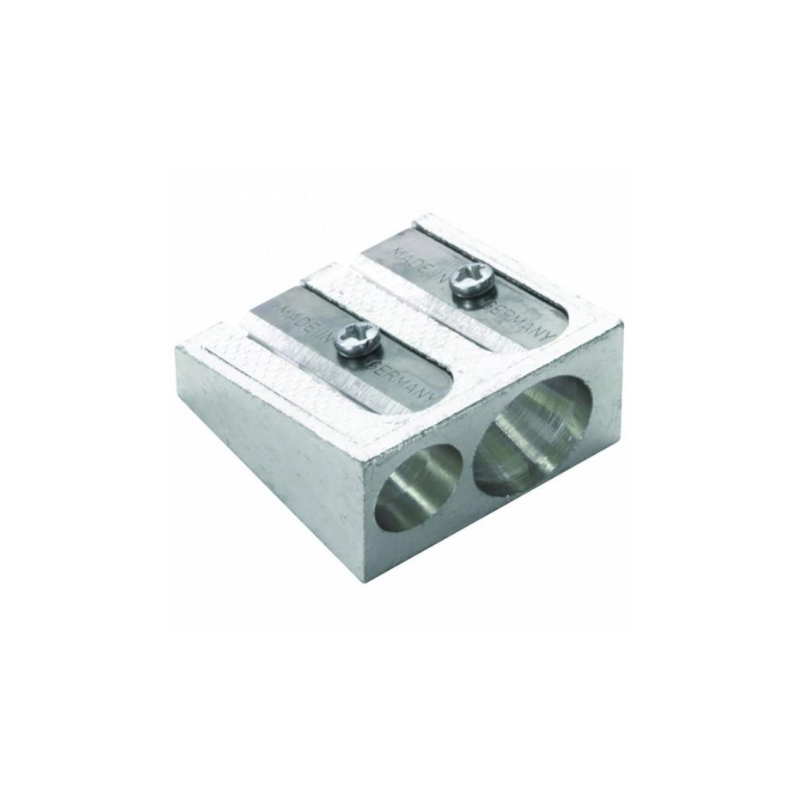 Arda Temperamatite In Metallo 2 Fori Grande Piccolo Righello Unicarto.com