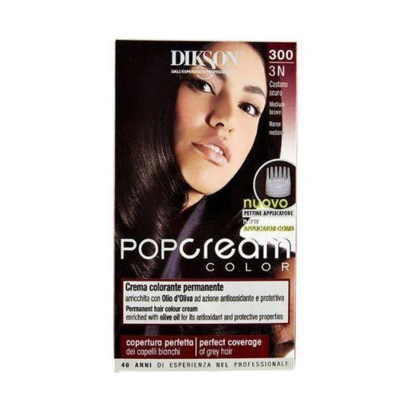 Dikson Pop Cream Color Tinta N.3N Castano Scuro Tintura per capelli