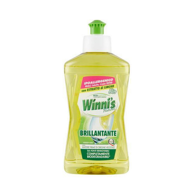 Winni's Brillantante Detersivo Piatti con Estratto di Limone 250 ml Detersivo e sapone piatti