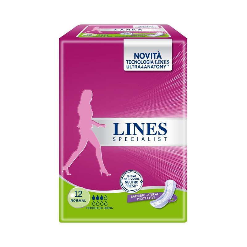 Lines Specialist Normal Proteggi Slip 12 Pezzi Assorbenti e proteggi slip