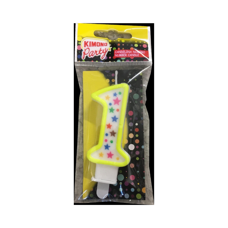 Candeline Kimono Buon Compleanno Numerate N.1 Candeline