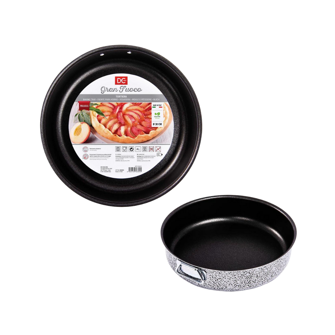 Moule à Gâteau Rond Aluminium Anti-Adhésif Ø30 cm