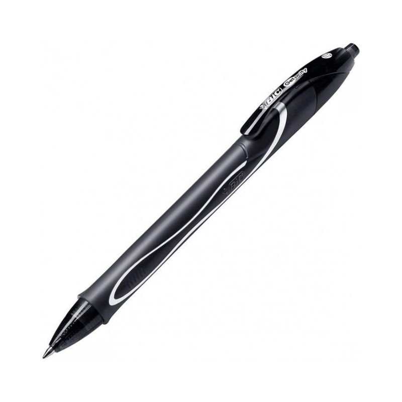 Bic Penna Gelocity Quick-Dry Mm.0,7 Scatto Colore Nero Penne gel a scatto Unicarto.com