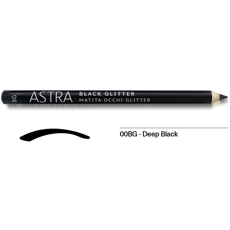 Astra Eyes Pencil Black Glitter 1.1gr
