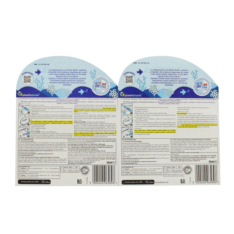 Anka färska skivor gel wc bas+laddning med caneden agenter diverse doft 36 ml