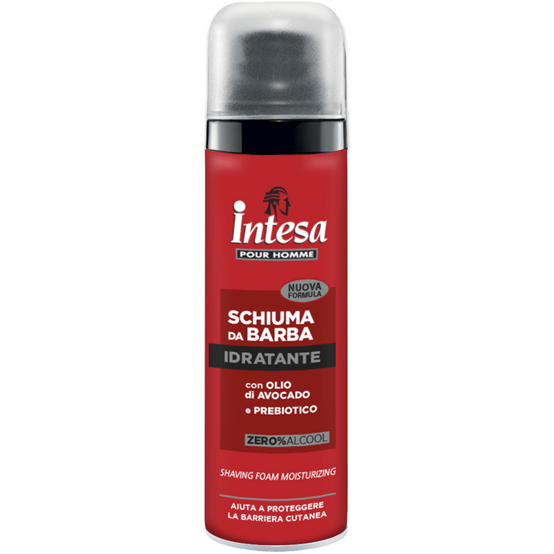 Intesa Pour Homme Spumă de barbă hidratantă cu ulei de avocado și prebiotic 50ml