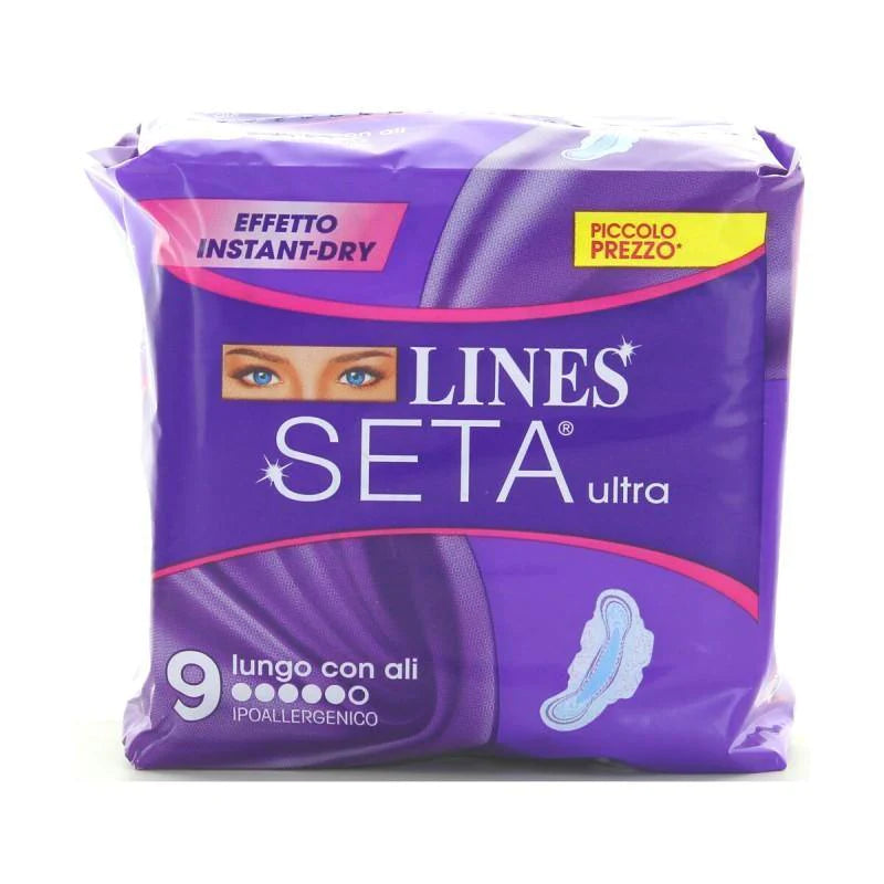 Lines Seta Ultra Lungo 9 Pz Assorbenti e proteggi slip