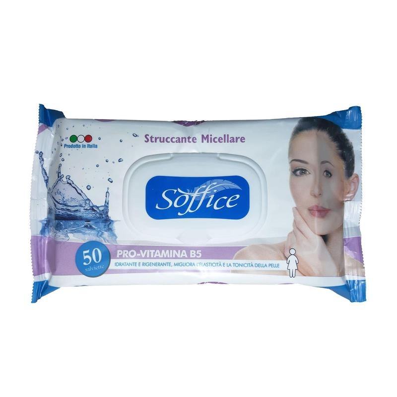 Soffice Salviette Struccanti Micellare 50 Pz Salviettine igieniche per adulti