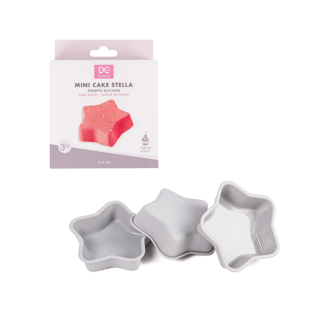 Moule en silicone pour Star Mini Cake -3Pcs - 12,5cm
