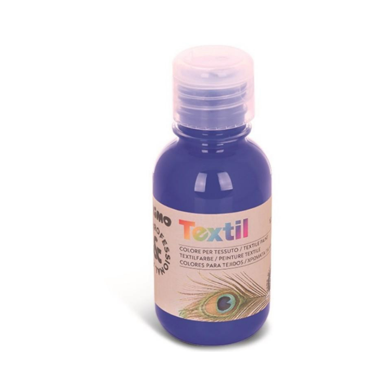 Primo Textil Morocolor Colore Ad Acqua Per Tessuti In Flacone 125 Ml. 500 Blu Tempere acrilica Unicarto.com