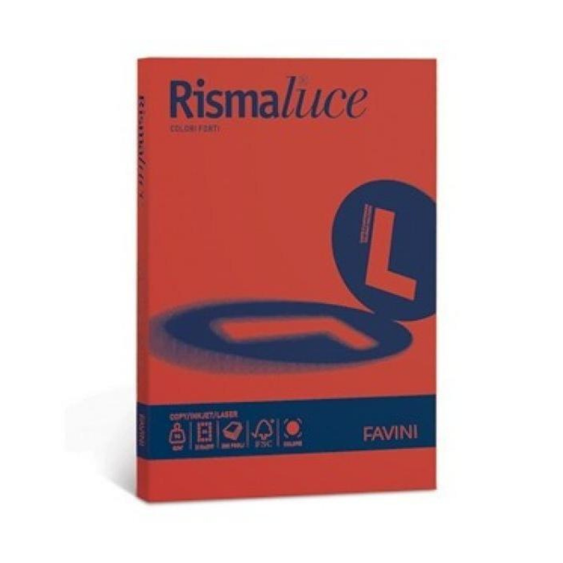 Favini Carta Colorata Stampanti A4 Rismaluce Small 200Gr 50Ff Scarlatto 61 Carta stampanti e fotocopiatrici colorata Unicarto.com