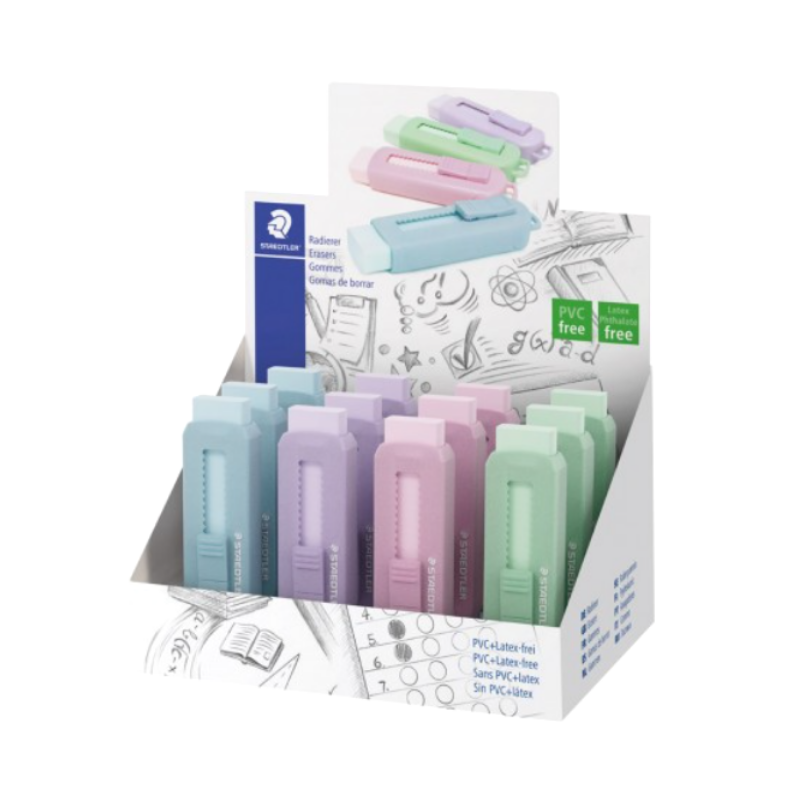 Staedtler Eraser - Gomma A Scorrimento Involucro Colori Pastello Assortiti Gomme a scorrimento Unicarto.com