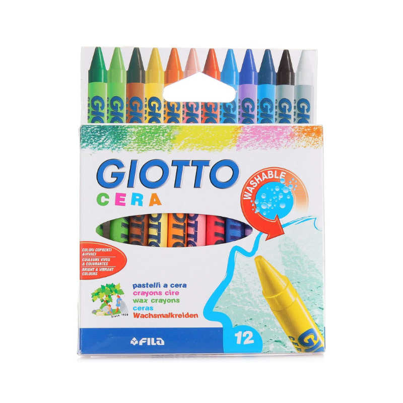 Giotto Pastelli A Cera Scatola 12 Colori Assortiti Pastelli colorati Unicarto.com