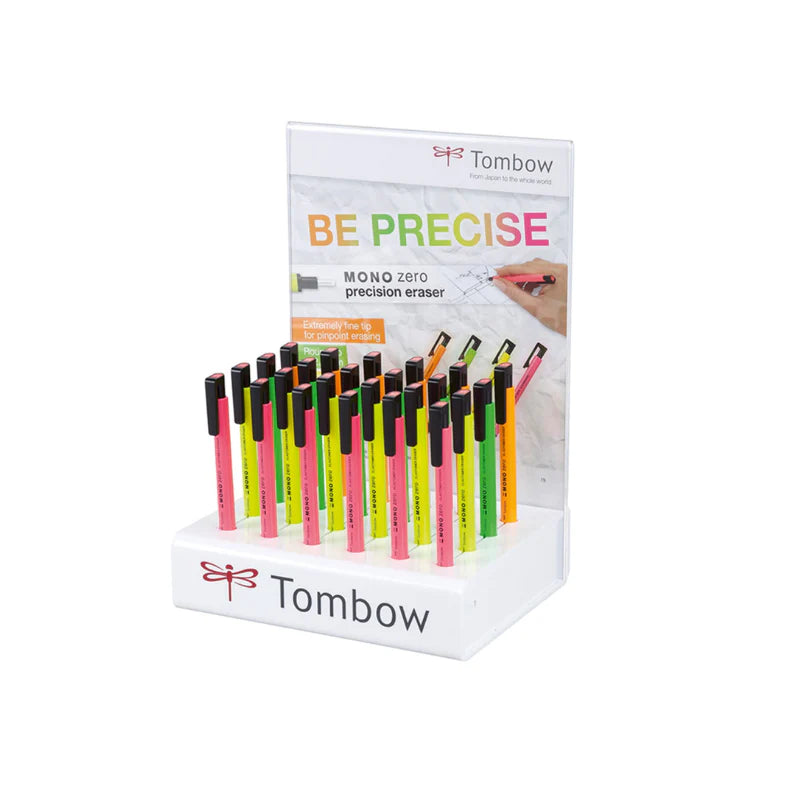 Tombow - Espositore Be Precise Portagomma Fluo Da 24 Pezzi Espositori Unicarto.com