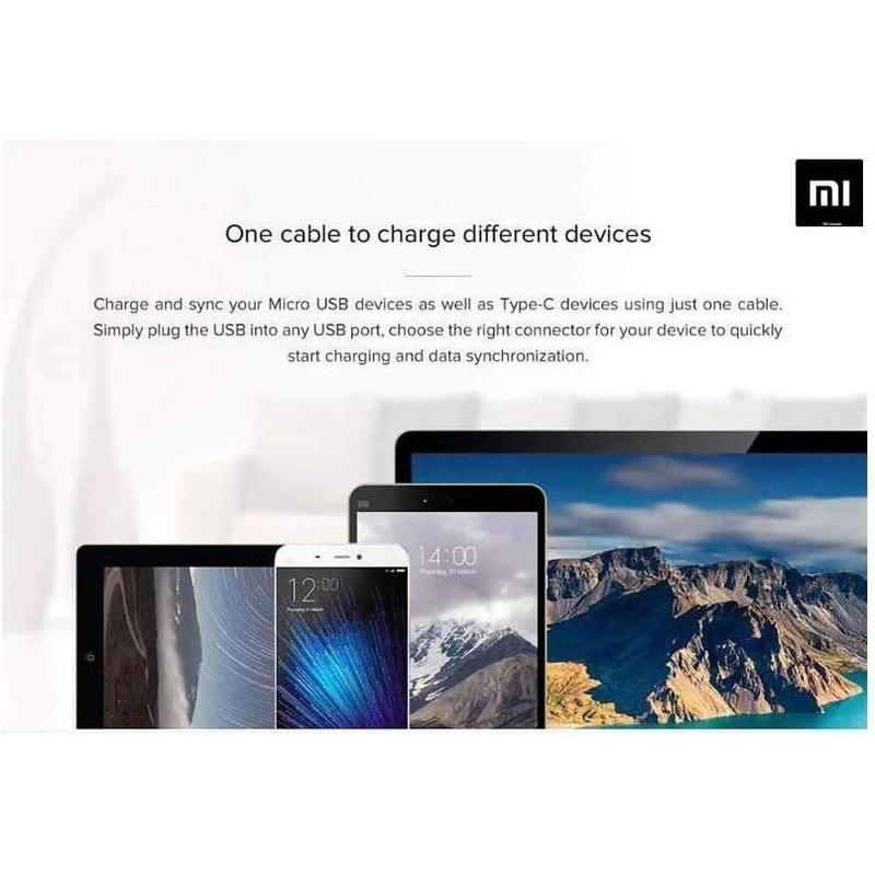 Xiaomi Cavo 1 M 2 In 1 Cavo Micro Usb To Type C