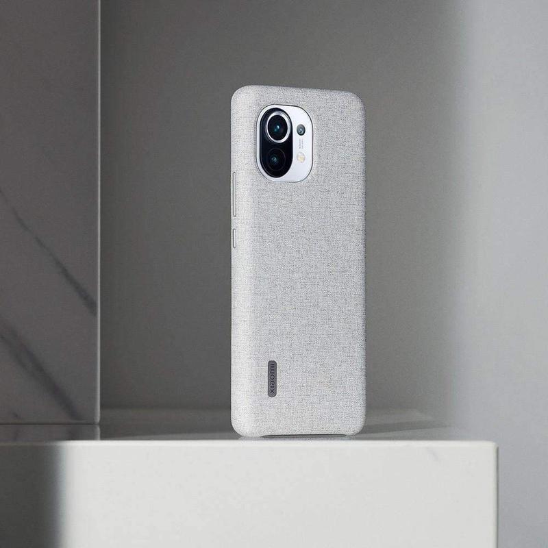 XIAOMI Mi 11 Cloth Gray Vegan Leather Case