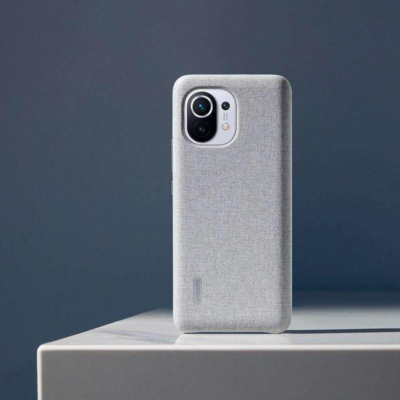 XIAOMI Mi 11 Cloth Gray Vegan Leather Case